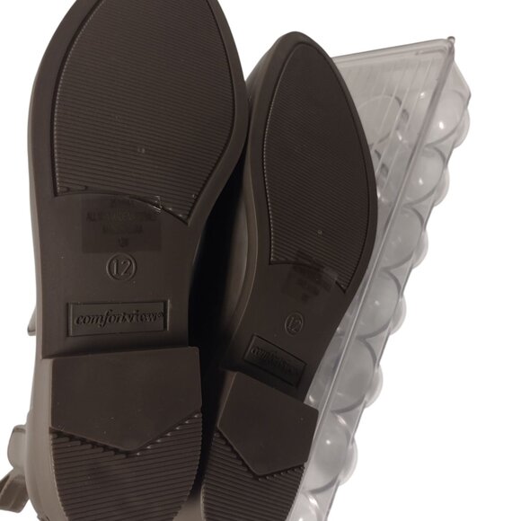 Comfortview: Ankle Rain Boots, Size 12W, Deep Olive Green - Picture 11 of 12